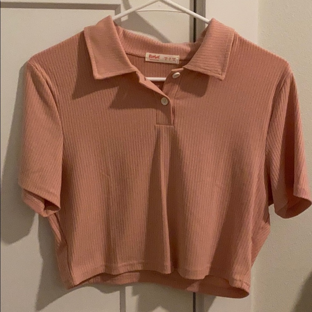 Light pink polo!!